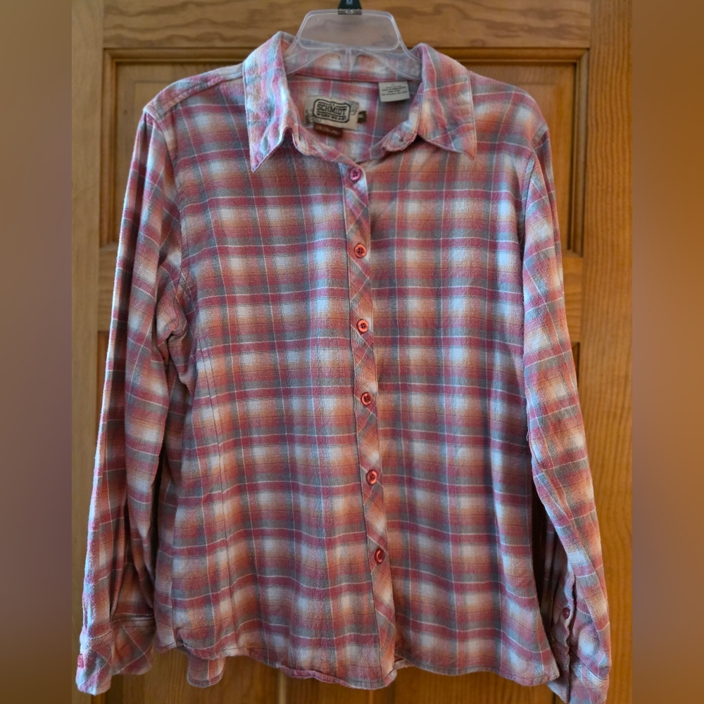 Schmidt Flannel Plaid Button-Up Shirt
